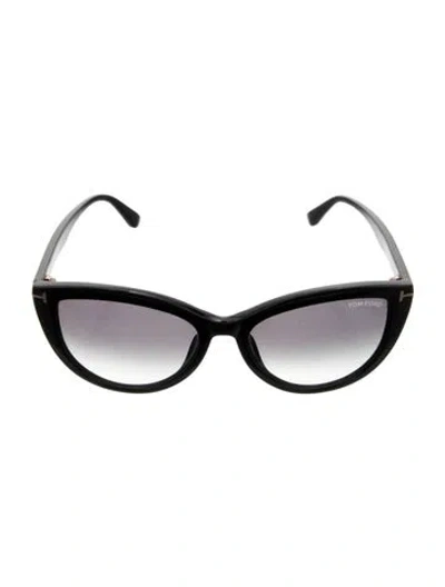 Pre-owned Tom Ford Cat-eye Gradient Sunglasses In Black