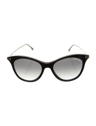 Pre-owned Tom Ford Cat-eye Gradient Sunglasses In Black