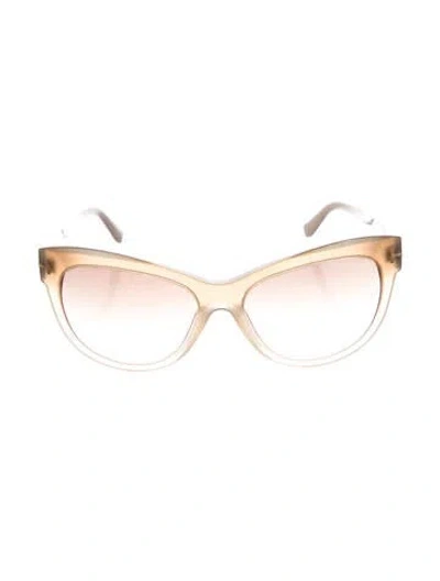 Pre-owned Tom Ford Cat-eye Gradient Sunglasses In Brown
