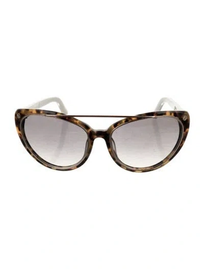 Pre-owned Tom Ford Cat-eye Gradient Sunglasses In Brown