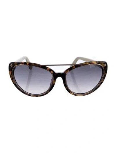 Pre-owned Tom Ford Cat-eye Gradient Sunglasses In Brown