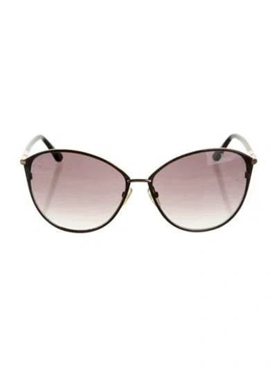 Pre-owned Tom Ford Cat-eye Gradient Sunglasses In Brown