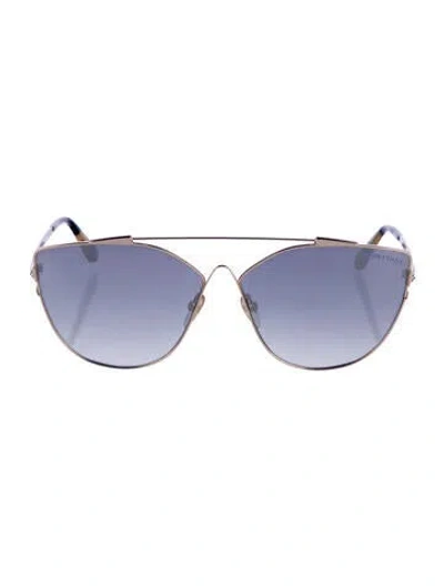 Pre-owned Tom Ford Cat-eye Gradient Sunglasses In Gold