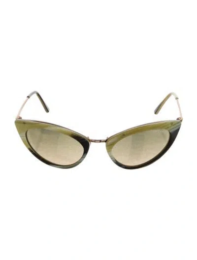 Pre-owned Tom Ford Cat-eye Gradient Sunglasses In Multi