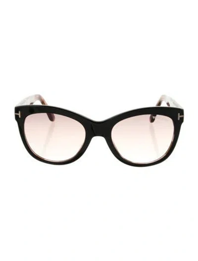 Pre-owned Tom Ford Cat-eye Gradient Sunglasses In Multi