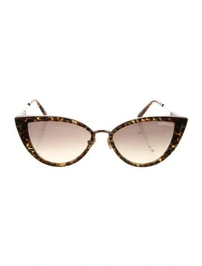 Pre-owned Tom Ford Cat-eye Gradient Sunglasses In Multi