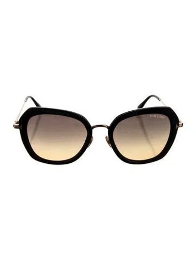Pre-owned Tom Ford Cat-eye Gradient Sunglasses In Multi