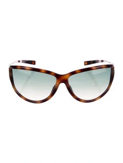 Pre-owned Tom Ford Cat-eye Gradient Sunglasses In Neutral
