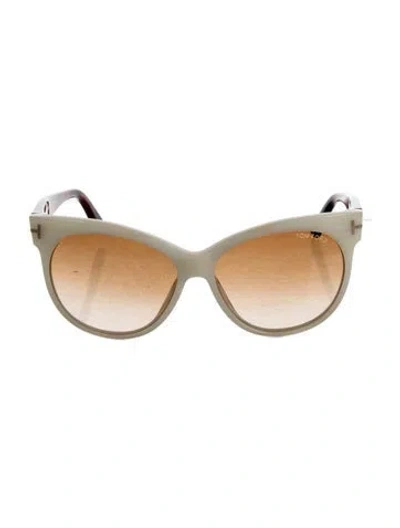 Pre-owned Tom Ford Cat-eye Gradient Sunglasses In Neutral