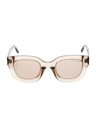Pre-owned Tom Ford Cat-eye Mirrored Sunglasses In Neutral