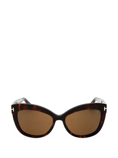 Tom Ford Cat-eye Sunglasses In Brown