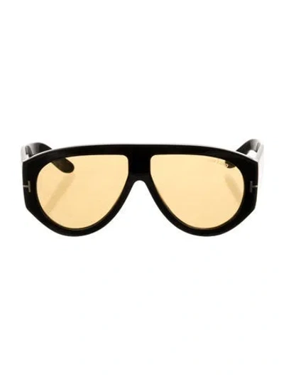 Pre-owned Tom Ford Cat-eye Tinted Sunglasses In Black