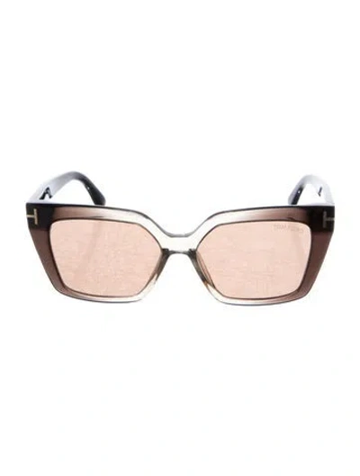 Pre-owned Tom Ford Cat-eye Tinted Sunglasses In Multi