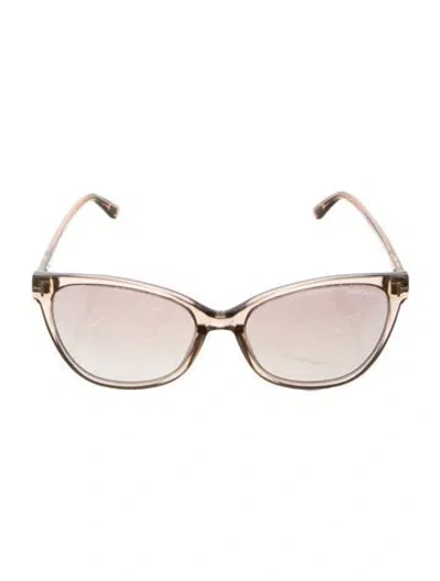 Pre-owned Tom Ford Cat-eye Tinted Sunglasses In Neutral