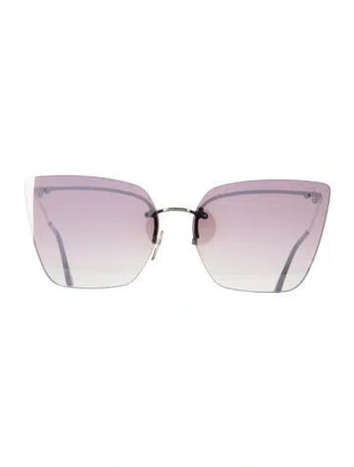 Pre-owned Tom Ford Cat-eye Tinted Sunglasses In Purple