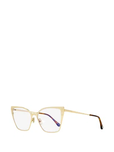 Tom Ford Cat-eye-frame Glasses In Gold