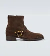 Tom Ford Man Ankle Boots Dark Brown Size 9 Calfskin In Brown