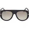 Tom Ford Cecil 55mm Pilot Sunglasses In Neutral
