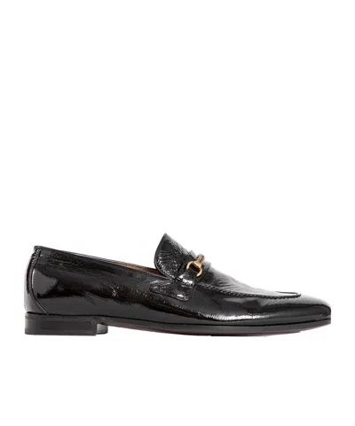 Tom Ford Chain Decorated Loafers In Black