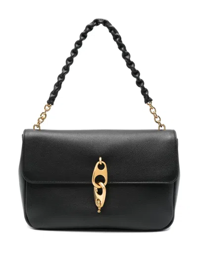 Tom Ford Chain-link Strap Shoulder Bag In Black