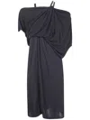 Tom Ford Chain Stones Embroidery On Crepe Jersey Cocktail Dress In Black