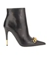 Tom Ford Chain-linked Stiletto-heel Boots In Black