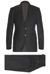 Tom Ford Chalk Stripe Shelton Suit In Dark Grey