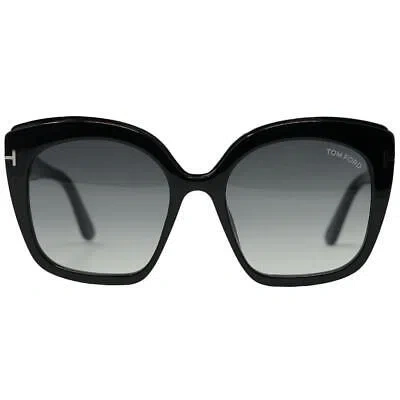 Pre-owned Tom Ford Chantalle Ft0944 01b Black Sunglasses