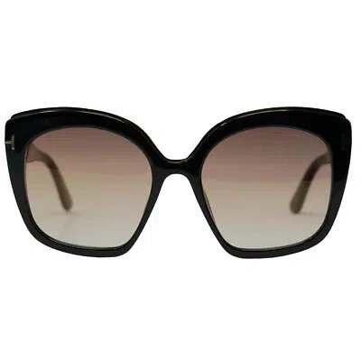 Pre-owned Tom Ford Chantalle Ft0944 01g Black Sunglasses In Pink