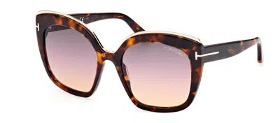 Tom Ford Chantalle W Ft0944 55b Oversized Square Sunglasses In Purple