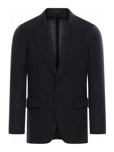 TOM FORD SHELTON WOOL AND MOHAIR JACKET