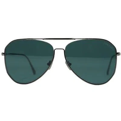 Pre-owned Tom Ford Charles-02 Ft0853 12v Silver Sunglasses In Blue