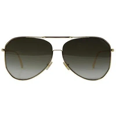 Pre-owned Tom Ford Charles-02 Ft0853 30b Gold Sunglasses In Brown