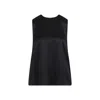 Tom Ford Elegantly Crafted Silk Charmeuse Top In Black