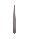 Tom Ford Silk Tie Slim Design Geometric Pattern In Gray