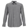 Tom Ford Check-print Shirt In Grey Cotton In Grey