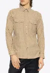 Tom Ford Checked Button-up Shirt In Neutral