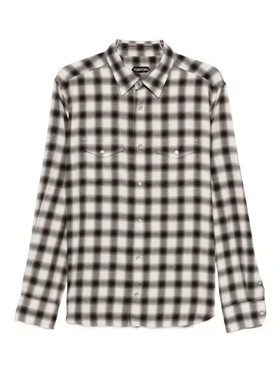 TOM FORD CHECKED POCKET SHIRT