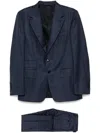 Tom Ford Checked Suit In Blue