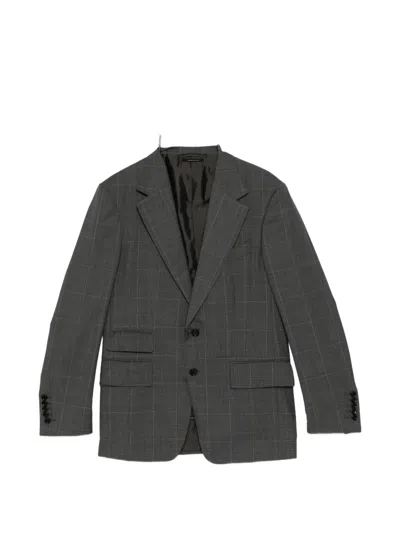 Tom Ford Checked Suit In Gray