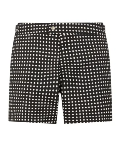 Tom Ford Dot-printed Swimming Pants In Blue
