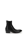 Tom Ford Chelsea Boots With Pointed Toe And Block Heel In Black