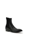 Tom Ford Chelsea Boots In Burnished Leather In Black