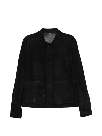 Tom Ford Chest Pocket Shirt Jacket In Black