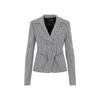 TOM FORD CHEVRON FITTED BLACK WHITE ACETATE JACKET