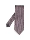 Tom Ford Chevron-pattern Silk Tie In Multi