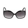 Tom Ford Chiara Grey Gradient Oversized Ladies Sunglasses Ft0919 01b 60 In Black