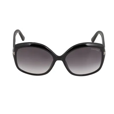 Tom Ford Chiara Grey Gradient Oversized Ladies Sunglasses Ft0919 01b 60 In Gray