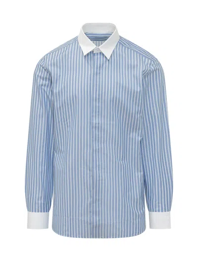 Tom Ford Chic Fit Stripe Button-down Shirt In Blue