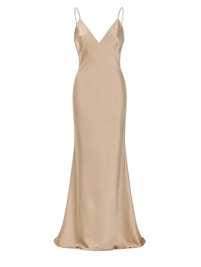 Tom Ford Chic Mini Dress For Women - Fall/winter 2026 In Beige